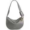 Strathberry Mini Halo Leather Shoulder Bag In Gray