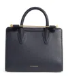 Strathberry Mini Leather Tote Bag In Blue