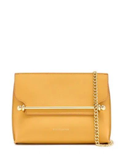 Strathberry Mini Stylish Clutch Bag In Yellow