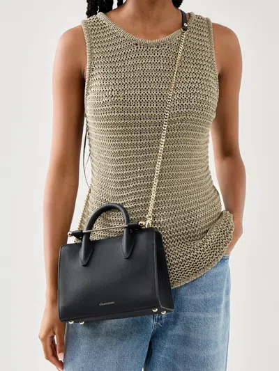 Strathberry Mini Tote Bag In Black