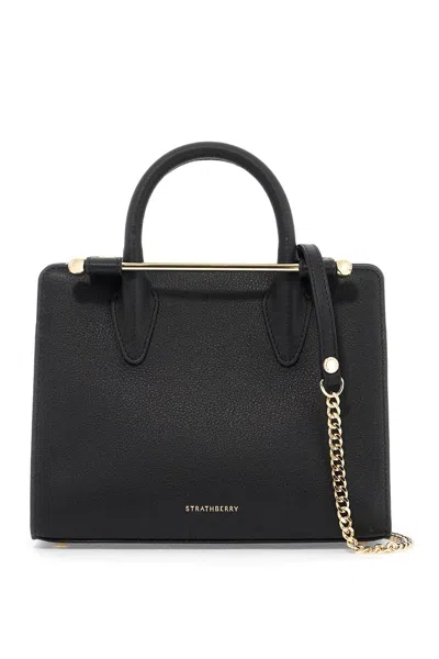 Strathberry Mini Tote Bag In Black