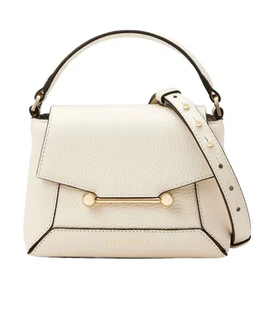 Strathberry Mosaic Flip Shoulder Bag In Nude