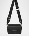 Strathberry Mosaic Leather Crossbody Bag In Black