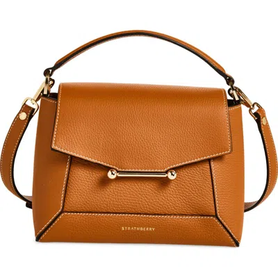 Strathberry Mosaic Leather Top Handle Bag