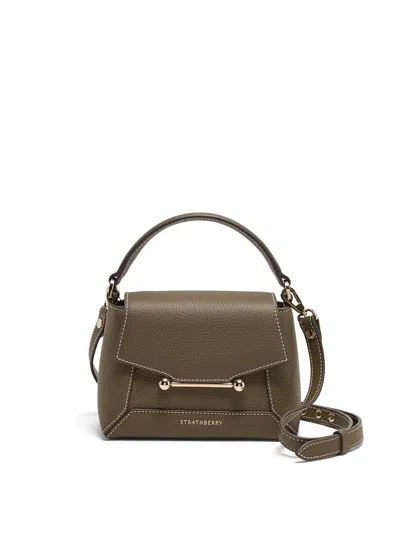Strathberry Mosaic Nano Bag In Khaki