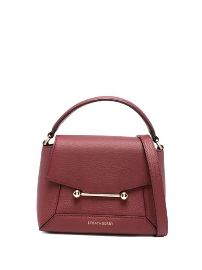 Strathberry Mosaic Nano Grain Oxblood Bags