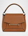 Strathberry Mosaic Nano Leather Top-handle Bag In Brown