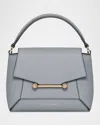 Strathberry Mosaic Nano Leather Top-handle Bag In Blue