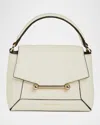 Strathberry Mosaic Nano Leather Top-handle Bag In Vanilla
