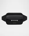 Strathberry Mosaic Nylon And Leather Belt Bag In Black