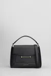 Strathberry Mosaic Shoulder Bag In Black Leather In Black