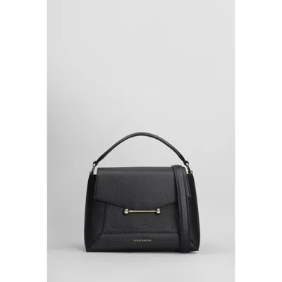 Strathberry Mosaic Shoulder Bag In Black Leather