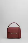 Strathberry Mosaic Shoulder Bag In Bordeaux Leather In Red