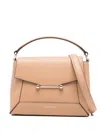 Strathberry Mosaic Top Handle Grain Caramel Bags In Brown