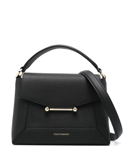 Strathberry Logo-print Tote Bag In Black