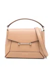 Strathberry Mosaic Top Handle Grain Caramel Bags In Brown
