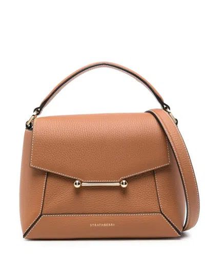 Strathberry Mosaic Tote Bag In Caramel