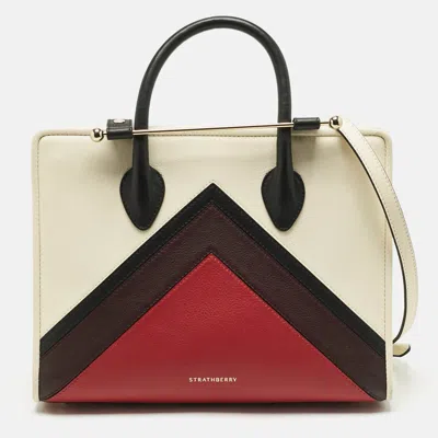 Pre-owned Strathberry Multicolor Leather Midi Tote
