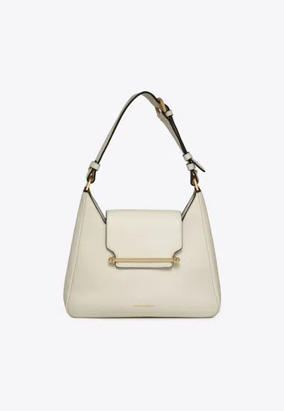 Strathberry Multrees Grained Leather Hobo Bag In Sand