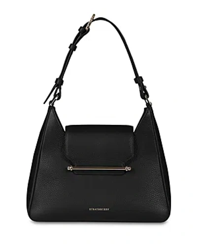 Strathberry Multrees Hobo Bag In Black/gold