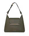Strathberry Multrees Hobo Bag In Khaki/light Gold
