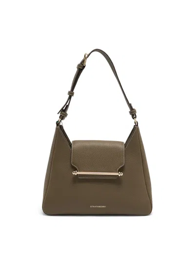Strathberry Multrees Hobo Grain Bag In Khaki