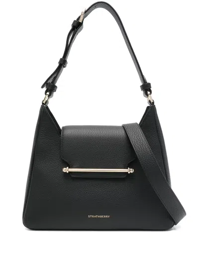Strathberry Multrees Hobo Shoulder Bag In Black
