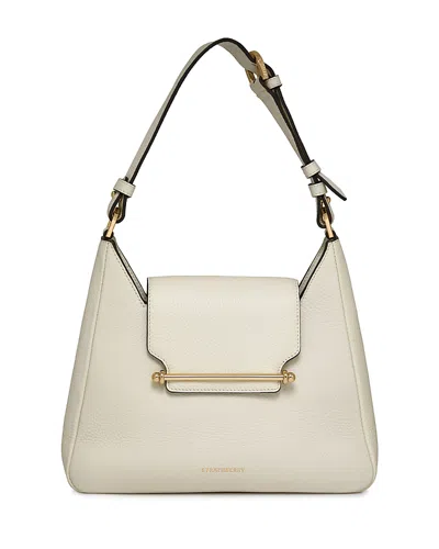Strathberry Multrees Hobo Leather Shoulder Bag In Vanilla