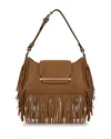 Strathberry Multrees Omni Suede Shoulder Bag In Brown
