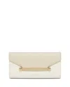 Strathberry Multrees Small Leather Wallet On A Chain In White