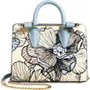 Strathberry Nano Floral Leather Tote In Multi