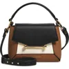 Strathberry Nano Mosaic Leather Top Handle Bag In Multi