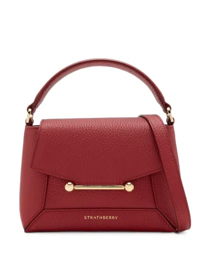 Strathberry Nano Mosaic Mini Bag In Red
