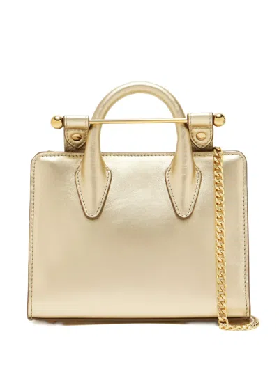 Strathberry Nano Tote Bag In Gold
