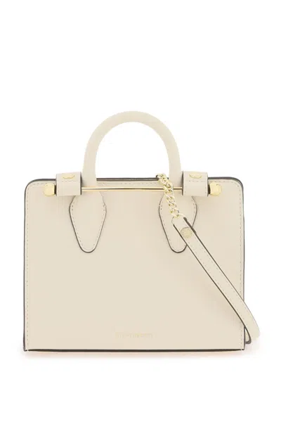 Strathberry Nano Tote Bag In Vanilla