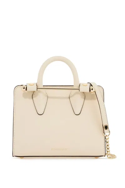 Strathberry Nano Tote Bag In White