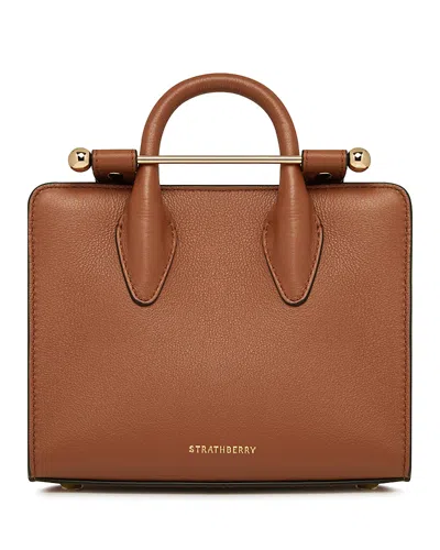 Strathberry Nano Tote In Brown
