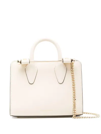 Strathberry Nano Tote (sc) Leather Vanilla Bags