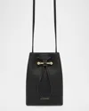Strathberry Osette Drawstring Leather Crossbody Pouch Bag