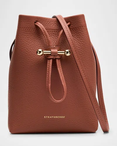 Strathberry Osette Large Leather Crossbody Pouch In Sienna