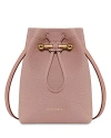 Strathberry Osette Leather Pouch In Blush Pink/gold