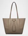Strathberry Osette Leather Shopper Tote Bag In Taupe