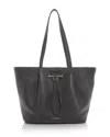 Strathberry Osette Leather Shopper Tote In Black