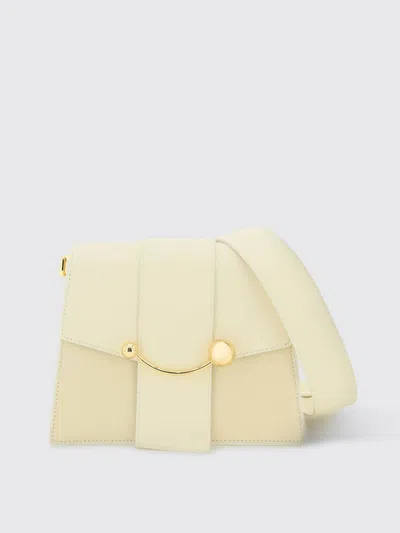 Strathberry Crescent Box Bag In Cream