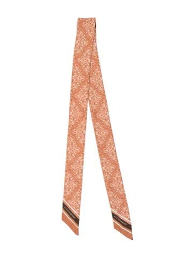 Pre-owned Strathberry Silk Paisley Print Bandeau In Neutrals