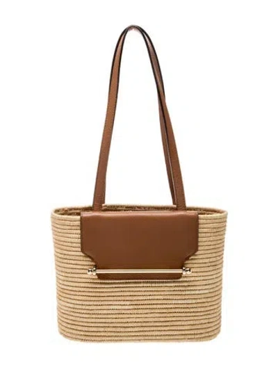Pre-owned Strathberry Straw Basket In Neutral