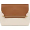 Strathberry Stylist Casual Canvas & Leather Crossbody Bag In Ecru/tan