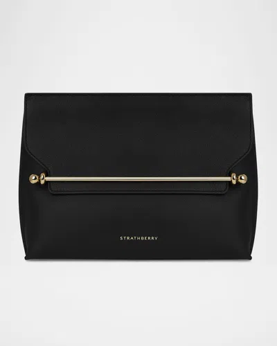 Strathberry Stylist Leather Crossbody Bag In Black