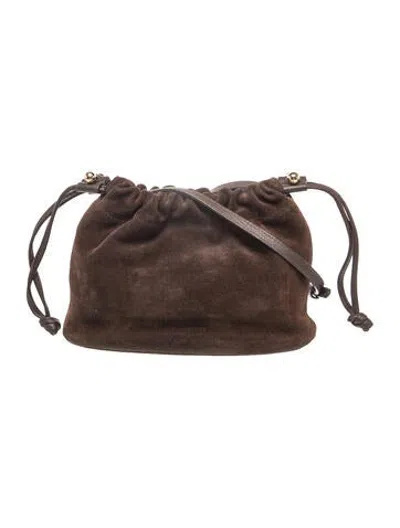 Pre-owned Strathberry Suede Crossbody Bag In Brown