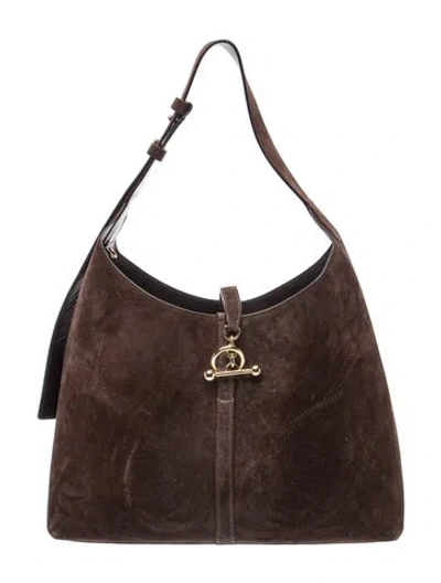 Pre-owned Strathberry Suede Kite In Brown